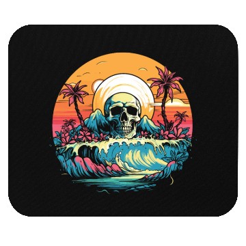 Discover Surfing Surfer Skull Nature Mouse Pads
