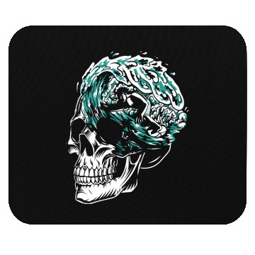 Discover Surfing Surfer Skull Skull Nature Mouse Pads