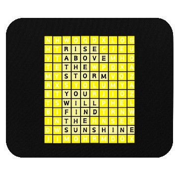 Discover Rise Above The Storm Puzzle Design Mouse Pads