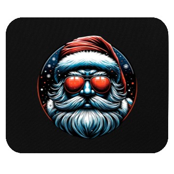Discover Modern Santa Claus Cyber Punk design Funny Gift Mouse Pads