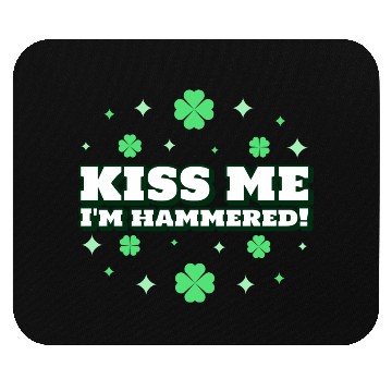 Discover Funny Quote for St Patrick s Day, Green Clovers Mouse Pads