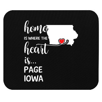 Discover Page County Iowa Is Where My Heart Is Gift Mouse Pads
