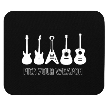 Discover Pick Your Weapon Guitar Mouse Pads