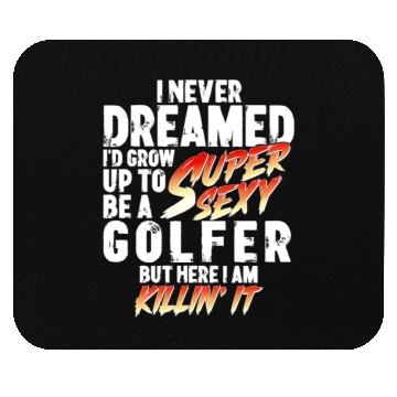 Discover Super Sexy Golfer Golf Player Gift Golf Mouse Pads