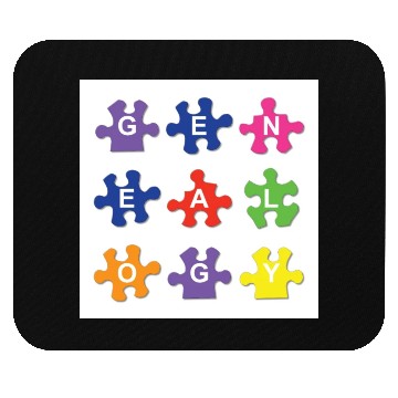Discover Genealogy Jigsaw Puzzle Pieces Mouse Pads