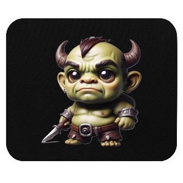 Discover Anime chibi orc Mouse Pads