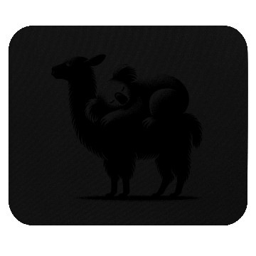 Discover Cuddly Llama With A Chilling Koala On Its Back Mouse Pads