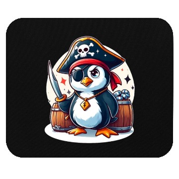 Discover Pirate Penguin Adventure Mouse Pads