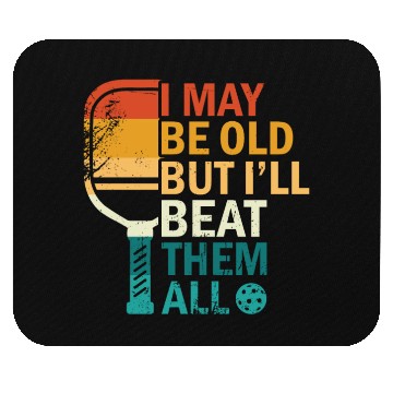 Discover Funny Retro Pickleball Vintage Mouse Pads