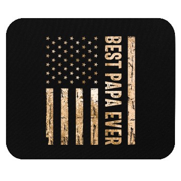 Discover Best Papa Ever US American Flag - Father's Day Mouse Pads