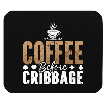 Discover Cribbage Player Coffee Board Game Coffee Lover Mouse Pads