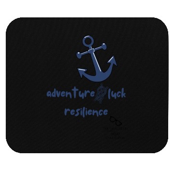 Discover Lucky Anchor Designed by Tavia Linen Mouse Pads