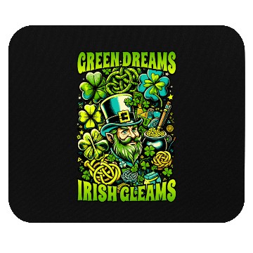 Discover green dreams irish gleams Mouse Pads