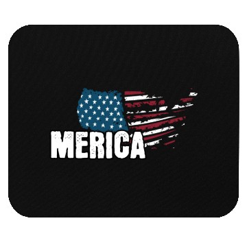 Discover MERICA 4th of July Relaxed Patriot Mouse Pads