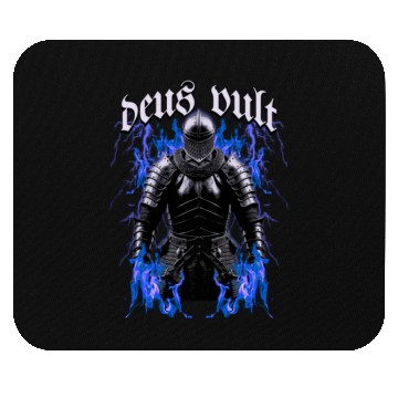 Discover Deus Vult Historical Knight Mouse Pads
