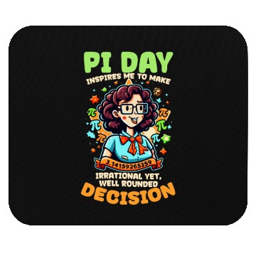 Discover Pi Day Inspires Me Irrational Decision Mouse Pads