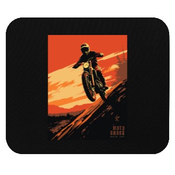 Discover Sunset Motocross - Race Day Mouse Pads