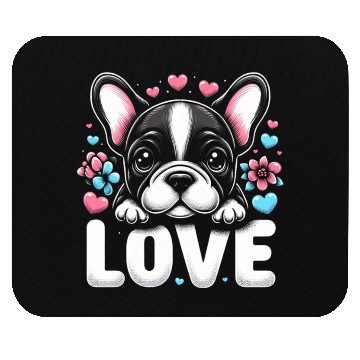 Discover French bulldog puppy Mouse Pads