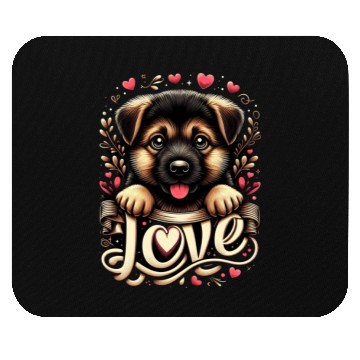 Discover German shepherd puppy Mouse Pads