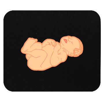Discover Newborn baby white skin color Mouse Pads