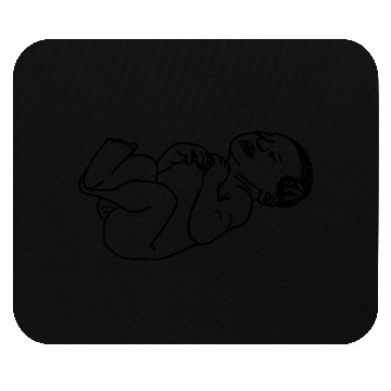 Discover Newborn baby transparent shadow image Mouse Pads