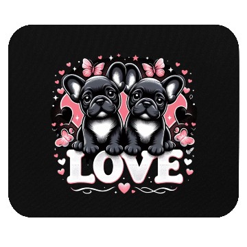 Discover French bulldogs Mouse Pads