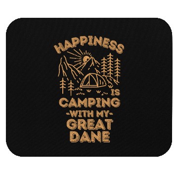 Discover Camping with great-dane Mouse Pads