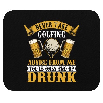 Discover Funny golf beer golfing Mouse Pads