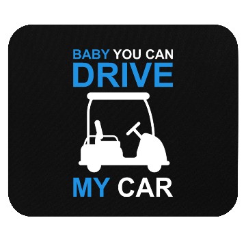 Discover Funny Golf Cart Driver Mouse Pads