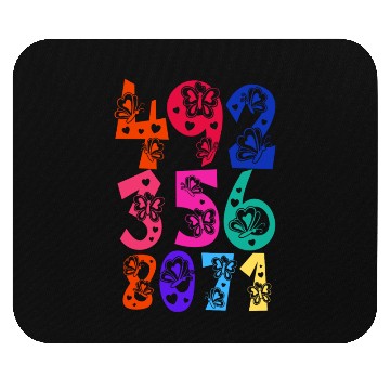 Discover Butterfly Number Mouse Pads