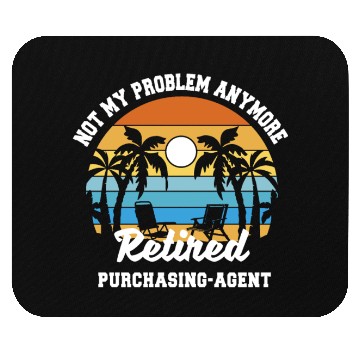 Discover Retirement gift idea Retired purchasing-agent Mouse Pads