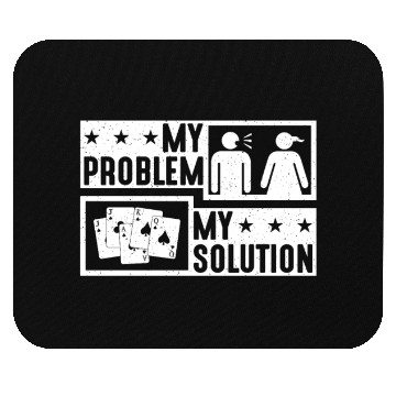 Discover Euchre Player My Problem My Pictogram Mom Dad Mouse Pads