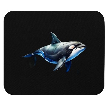 Discover killer whale Mouse Pads