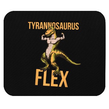Discover Tyrannosaurus Flex Weightlifting Powerlifting Mouse Pads