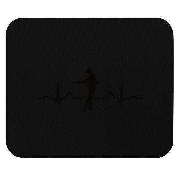 Discover Ballet Dancer Heartbeat EKG Ballerina Mouse Pads