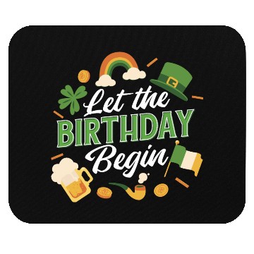 Discover Irish Birthday Celebration Festive St. Mouse Pads