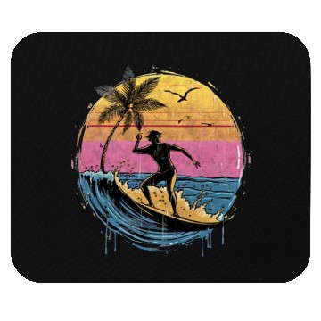 Discover Mouse Pads featuring a beautiful surfer