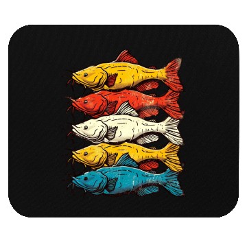 Discover Flathead Catfish Fishing Mouse Pads