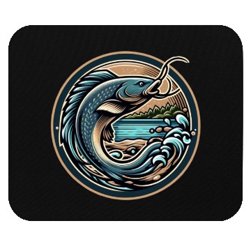 Discover Flathead Catfish Fishing Mouse Pads