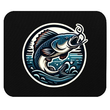 Discover Flathead Catfish Fishing Mouse Pads