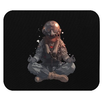 Discover Zen Flight: The Aviator's Inner Peace Mouse Pads