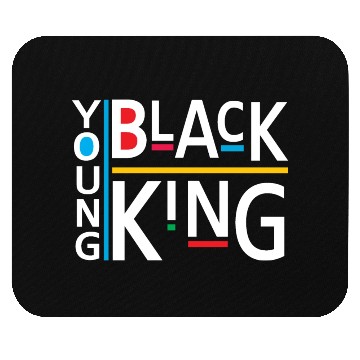 Discover Young Black King African American Mouse Pads