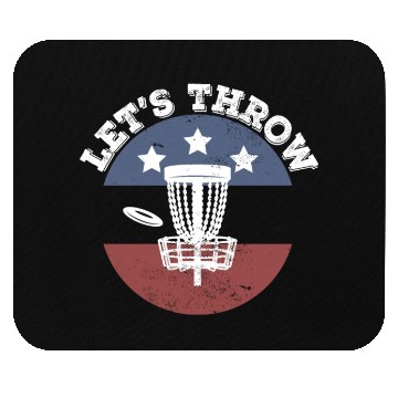 Discover Disc Golf Player American Disc Golfer Mouse Pads