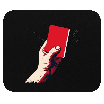Discover Soccer Red Card Mouse Pads