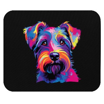 Discover Watercolor Colorful Tschechischer Terrier Mouse Pads