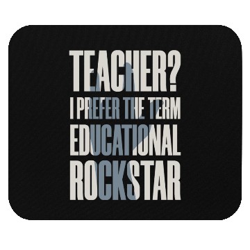 Discover Funny Music Teacher - Educational Rockstar Mouse Pads