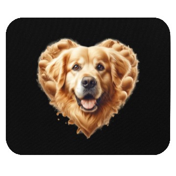 Discover Golden Heart for Golden Retriever Mouse Pads