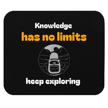 Discover Learning Quote; Limitless Knowledge Mouse Pads