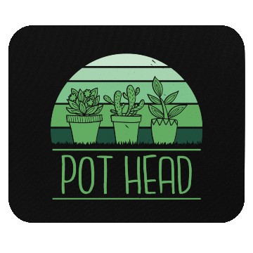Discover Green Thumb, Potted Plant Paradise Mouse Pads