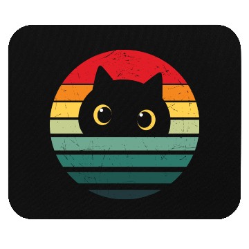 Discover Retro Cat, Cat Lover, Cat Owner, Cute Cat Mouse Pads